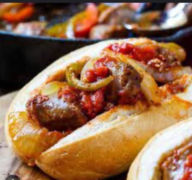 SAUSAGE & PEPPERS.