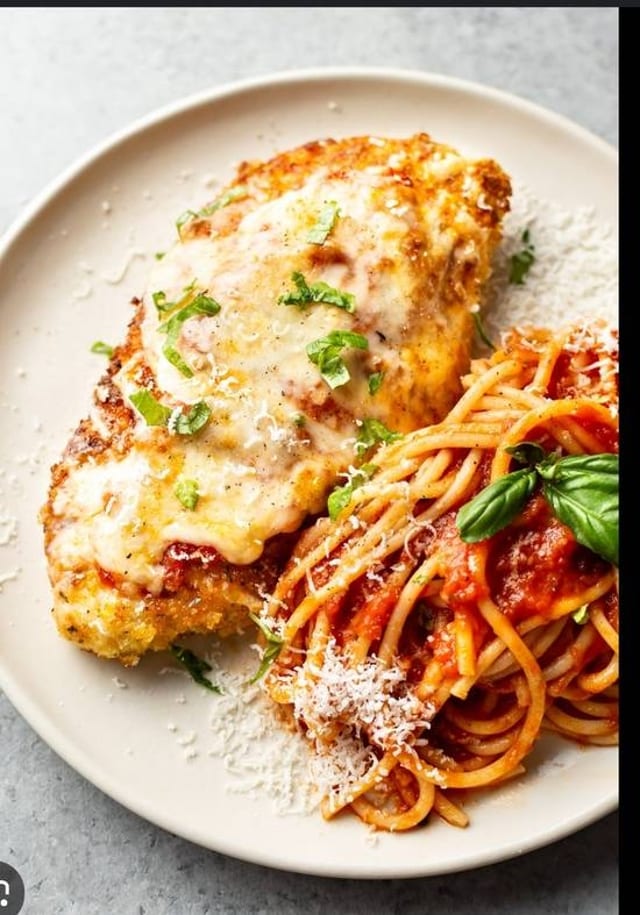 CHICKEN PARMIGIANA.