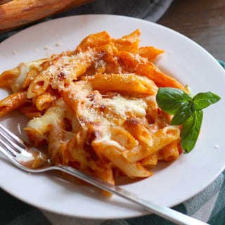 BAKED ZITI W/ MEATBALLS, SAUSAGE OR EGGPLANT